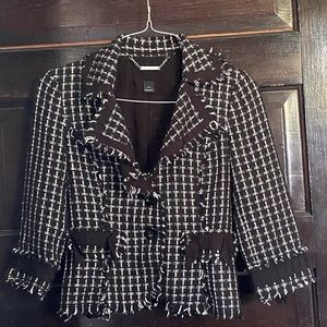 White House Black Marker Boucle Blazer